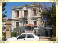 greek islands - traditional tower lesvos