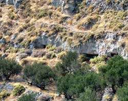 catacombs milos island - ancient christian catacombs