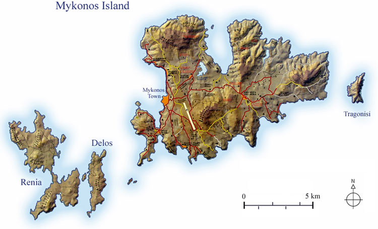 rinia island map