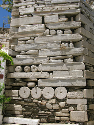 paros island - Kastro wall