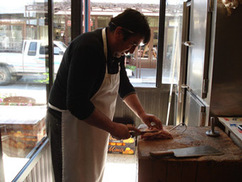 ilias preparing food