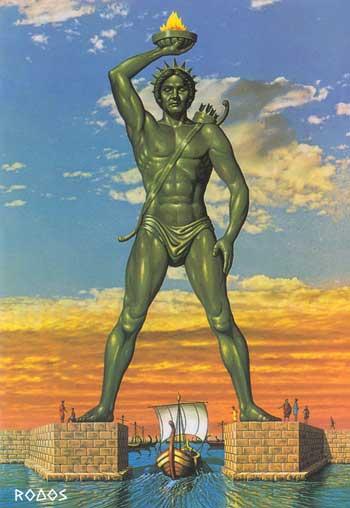 the colossus of rhodes - helios statue