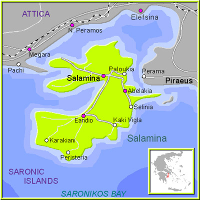 salamina saronic salamina island map
