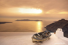 santorini volcano - caldera view