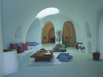 santorini hotels - cave room