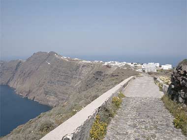 santorini hiking - oia hiking