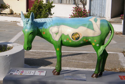 Donkey Republic Exhibition in Santorini