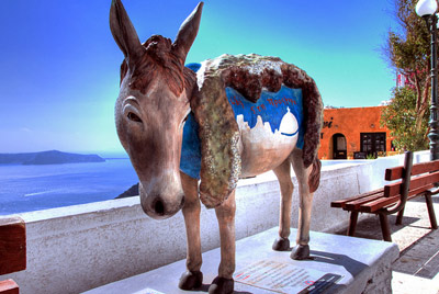 Donkey Republic Exhibition in Santorini