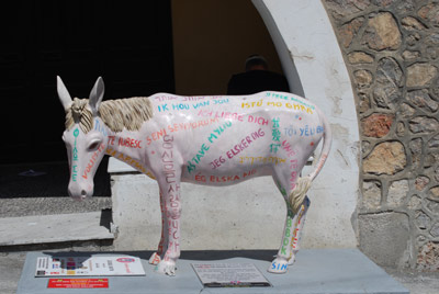 Donkey Republic Exhibition in Santorini