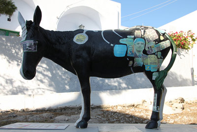 Donkey Republic Exhibition in Santorini