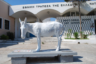 Donkey Republic Exhibition in Santorini