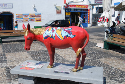 Donkey Republic Exhibition in Santorini