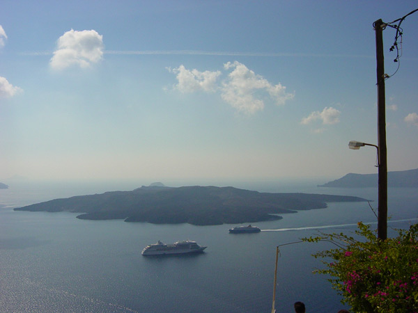 santorini volcano - caldera view