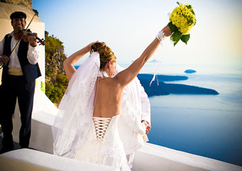 santorini greece - santorini weddings