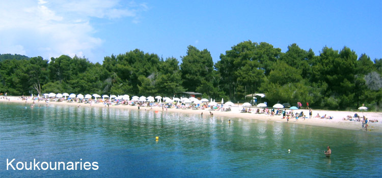 Koukounaries beach Skiathos