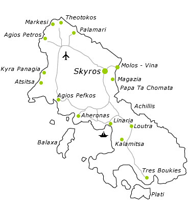 skyros greece - skyros map