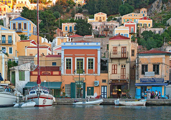 symi greece - neoclassiacal building