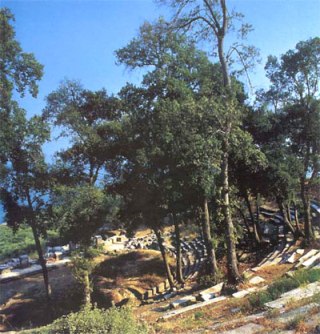 greek islands thassos - hellenistic theatre