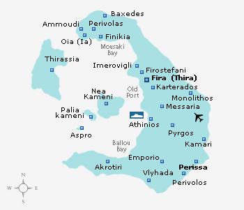 thirasia greece - santorini map