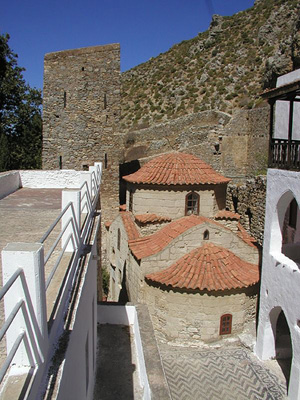 tilos greece - agios panteleimon monastery