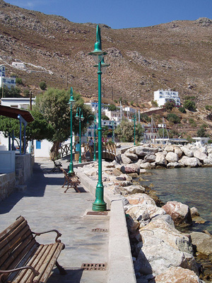 tilos island - livadia village port