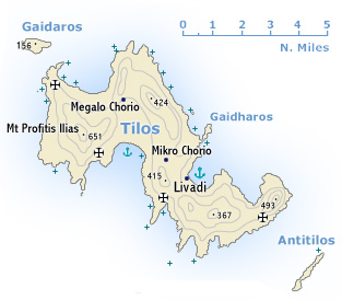 map of tilos - map
