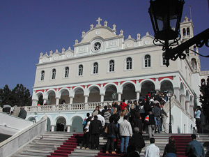 tinos greece - panagia evagelistria monastery